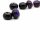 Two purple agate rondels