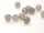 Achat - facettiert, 8 mm, grau - 4 Stk /1852s