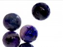 Agate - boules à facettes 18 mm violet / 5754s4