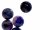 Agate - boules à facettes 18 mm violet / 5754s4