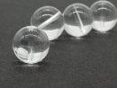 A pierced rock crystal ball