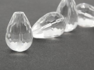 Faceted Rock Crystal Drop