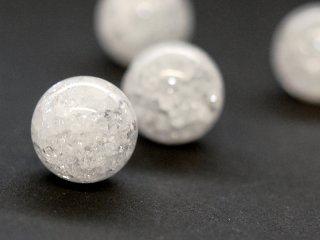 4683s/ rock crystal - 16 mm, crackled