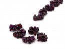 Five ring-shaped elements made from garnet nuggets