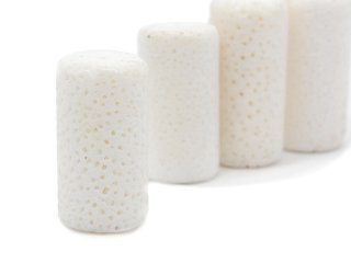 Corail blanc en forme de cylindre