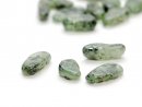 1219s/ 4x cyanite - disc/natural cut, 12-22 mm, green