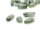 1219s/ 4x cyanite - disc/natural cut, 12-22 mm, green