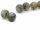 Two iridescent labradorite beads