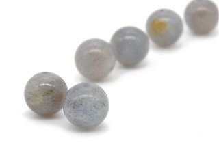 Labradorite - boule 8 mm gris, 2 pcs / 1894s