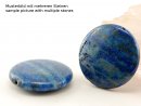 Lapis - runde Scheibe, 30 mm blau /2310s