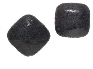 Lava - disque carré, 25 mm, noir - 2 pcs /5065s