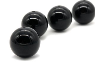 Pierced black onyx ball