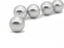 Light grey pierced shell pearl