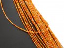 Cordon d&acute;Agate - biseaut&eacute;, 2mm, orange /1311