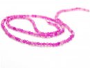 Agate strand - faceted, 2 mm, magenta /1433