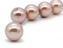 Perle de coquillage rose percée