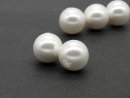 hals pierced, white shell pearl