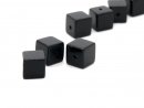 Three pierced black onyx cubes