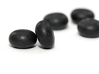 Onyx - rondelle 14 mm noir mat, 2 pcs /4081s