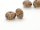 2x Smoky quartz - faceted rondelle, 10 mm /1773s