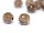 Smoky quartz - faceted spheres 12 mm brown - 2 pcs /1704s