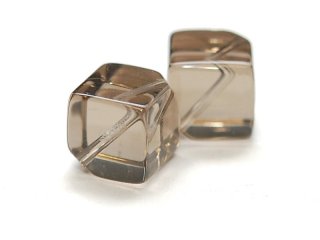 Quartz fumé - cube, 10 mm - 2 pcs /1784s