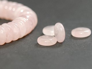 4x Rose quartz - discs, 4x12 mm /1363s