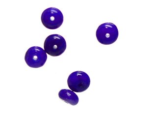 6x Howlite - rondelle, royal blue, 4x6 mm /2173s