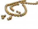 60 pierced cultured pearls