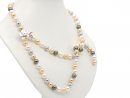 Shell pearl necklace - 8 mm multicolor /9910