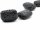 Deux coussins de lave noirs