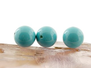 Muschelkernperle - 10 mm, hellblau - 3 Stk /1171s