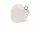 Heart-shaped, light-coloured agate pendant