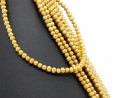 Culture pearl strand - baroque 5 mm yellow, length 38 cm...