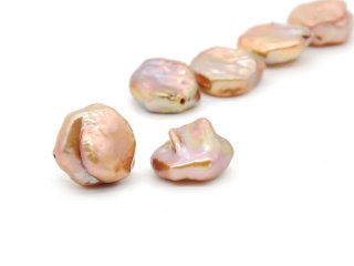Two cream coloured cultured pearls
