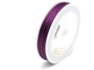 Jewelry wire - violet 0,45 mm / 8117
