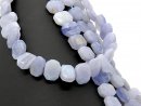 Chalcedony strand - faceted disc (octogonal), 14x20 mm /2300