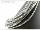 Cordon - Hématite, disque hexagonale, 1x5mm, argent /4753