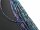 Colourful iridescent, pierced hematite in grey