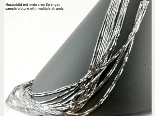 Hämatit Strang - rechteckige Walze, 1x3 mm, silber /4752