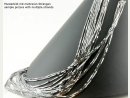 Hematite strand - rectangular tube, 1x3 mm, silver /4752