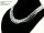 Hematite strand - rectangular tube, 1x3 mm, silver /4752