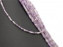 Agate strand - faceted, 3 mm, lilac /4335