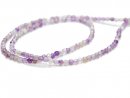 Agate strand - faceted, 3 mm, lilac /4335