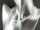 Cordon de perle de culture - baroque 3x5 mm blanc, longueur 35,5 cm /7052