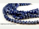 Cordon - Lapis, hexagonale et facetté, 12x16mm, bleu /4371