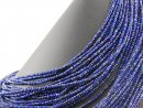Lapis strand - faceted rondelle, 2x3 mm /4109