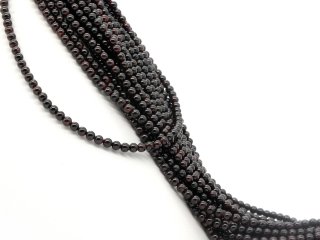 Pierced garnet beads