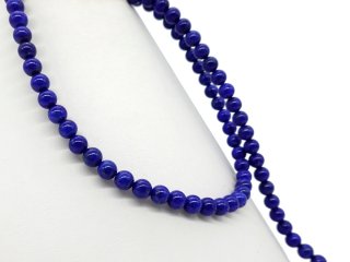 Boules de lapis-lazuli bleu percées