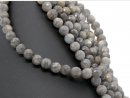 Pierced, faceted, large labradorite beads
